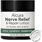 Peehss Alcura Nerve Cream, Alcuras Neuropathy Lotion with Arnica & Magnesium for Knee, Lumbar, Neck, Hand and Foot, 4 oz,1 Pcs