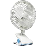 VIVOSUN 6" Portable Desk and Clip On Fan for Grow Tent Room, 2-Speed, Adjustable Tilt, Whisper Quiet Operation