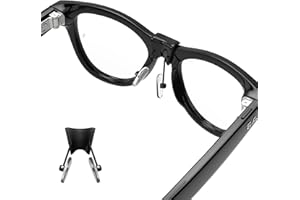 RCSTYLE HiBloks Eyeglass Nose Pads for Ray-Ban Meta Wayfarer(RW4006/RW4008/RW4012) & Skyler(RW4010/RW4014), Silicone Anti Slip Clip-on Glasses Nose Holder for Rayban Meta Gen 2 Smart Glasses (Split Type)