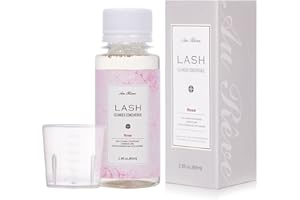 AuReve Lash Shampoo Concentrate 80ml Eyelash Cleanser Concentrate Lash Bath for Home Salon Professional Lash Soap Prolong Lash Cleanser Concentrate (Rose)