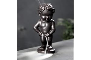 (Manneken Pis) - OTOFY Handmade Ceramic Incense Holder, Backflow Incense Burner Figurine Incense Cone Holders Home Decor Gift