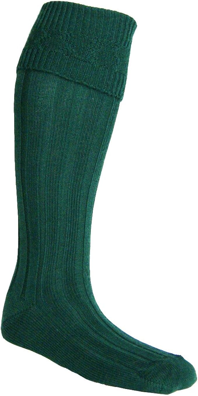 green kilt socks