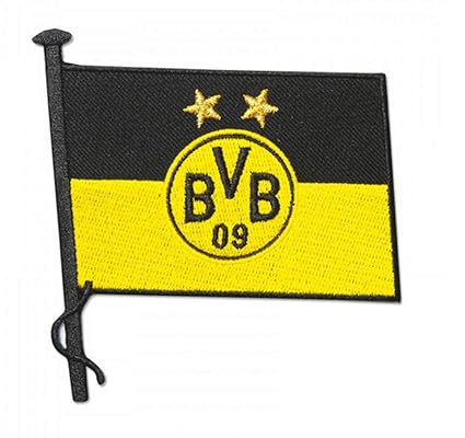 Borussia Dortmund Aufnäher Fahne 10,4 x 9,6 cm