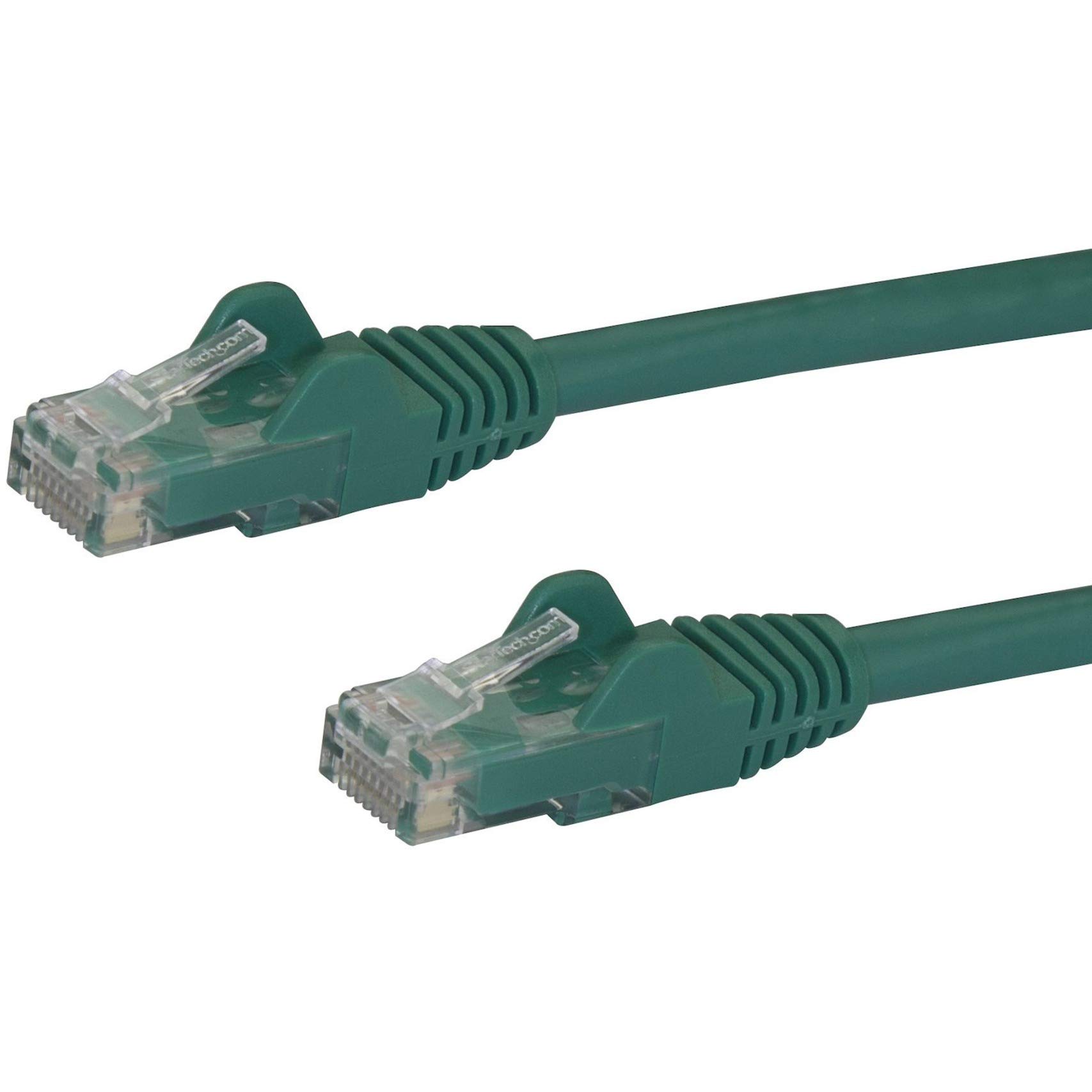 StarTech.com 1m CAT6 Ethernet Cable - Green CAT 6 Gigabit Ethernet Wire -650MHz 100W PoE++ RJ45 UTP Category 6 Network/Patch Cord Snagless w/Strain Relief Fluke Tested UL/TIA Certified (N6PATC1MGN) — image 1