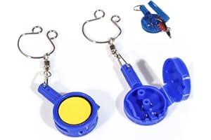 2PCS Hook-Fishing Gear Knot Tying Tool | Line Cutter |Cover Hooks on Fishing Pole Travel Safely Fully Rigged for Saltwater Ba