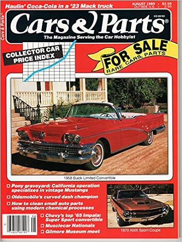 Car Parts Magazine August 1989 Robert J Stevens Amazon Com Books