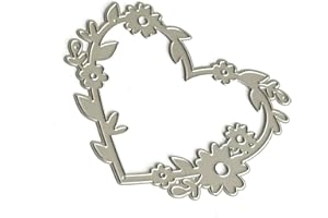 Flower Frame Cutting Dies Embossing Stencils Heart Shape Metal Die Cut for Card Scrapbook Decoration Stencils Flower Frame Di