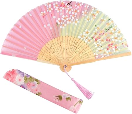 KUUQA 3点セット 扇子 絹 高級シルク扇子 メンズ