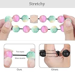 Weixiltc Bracelet Keychain Wristlet, Silicone Bead