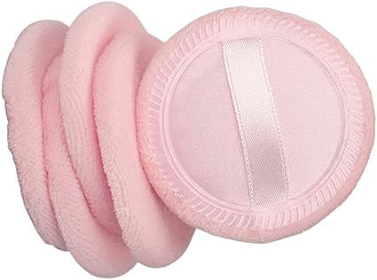 Toygogo 5x Esponga de Soplo de Polvo Facial de Algodón - Rosa: Amazon.es: Belleza