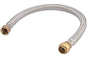 SharkBite U3088FLEX24LF Flexible Water Heater Connectors, 3/4-Inch by 3/4-Inch by 24-Inch Length