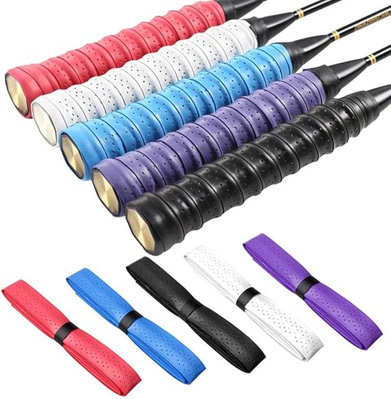 TALITARE 5pcs Tennis Racquet Grips Tape, Anti Slip Badminton Racket