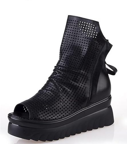 Amazon Trvelbett ブーツサンダル サマーブーツ サンダル 厚底サンダル 本革 オープントゥ ブーツサンダル ウェッジソール ナウシカブーツ ブーサン ウェッジソール レディース 靴 ブーツ 美脚 ブーツ レディース パンプス オープントゥブーツ パンプス