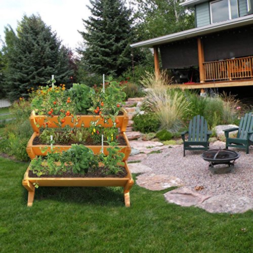 Yardeen 3 Tier Cascading Raised Bed Garden Planter Stand Vertical