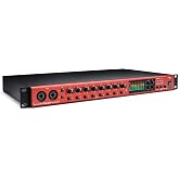 Focusrite Clarett+ OctoPre 8-In/8-Out ADAT Microphone Preamplifier | ADAT Expander, 8 Clarett Mic Preamps, 2 Hi-Z JFET Inputs, 8 Balanced Outputs, Inserts, Air Mode, 24-Bit/192kHz, 124dB
