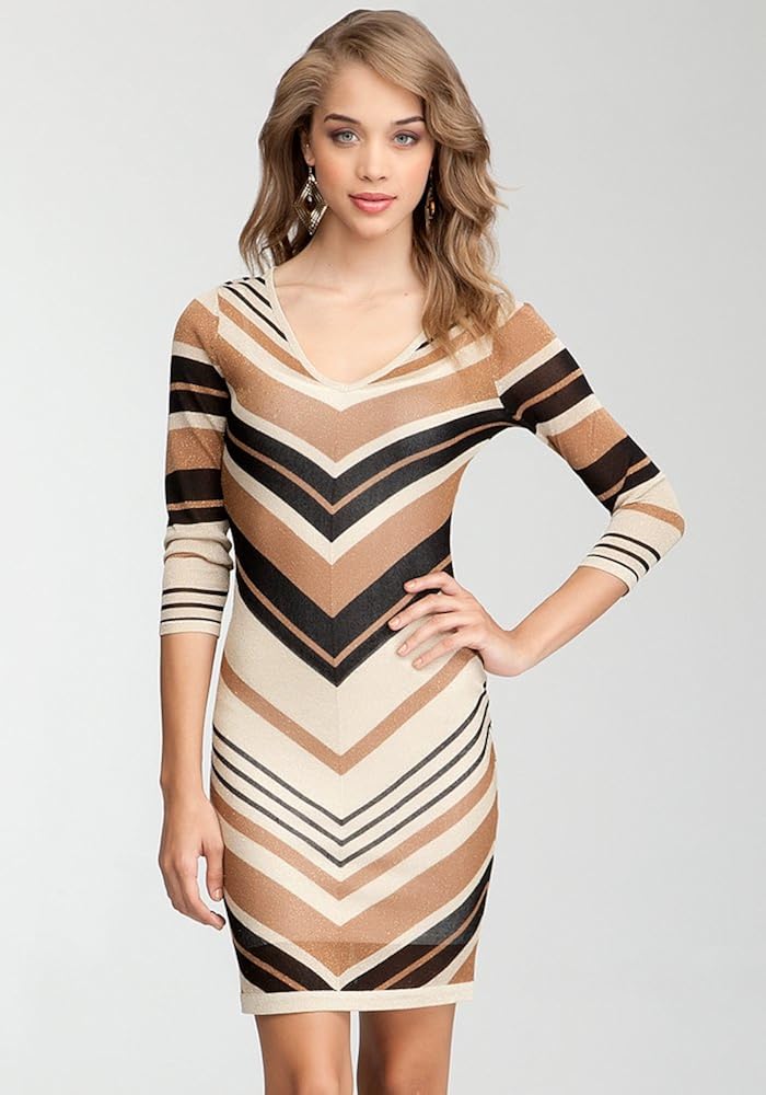 black and gold sweater dress