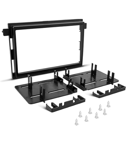 Kit di montaggio quadro Radio 1 DIN per Ford Ka, colore Grigio, con cavo ISO + Adattatore di antenna e chiavi