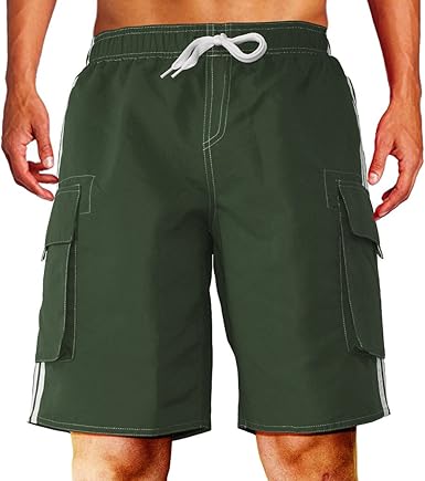 mens swim trunks with cargo pockets