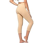 Conceited High Waisted Ultra Soft Leggings for Women - Full Length, Capri Length and Biker Shorts - Available in Plus Size
