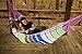 FMS Extra Large Brazilian Mayan Hammock Portable Single or Double Hammock Handmade with 100% Soft Cotton (Tropical Multicolor) by Ravenox