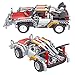 SZJJX RC cars 2 in 1 Building Blocks Kits 4CH 40MHz Rechargeable Remote Control Racing Electric Vehicle Jeep SUV Pick Up Truck Buildable Toys Construction Bricks Set 408 PCS DIY Assembly 8009