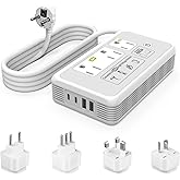 220V to 110V Voltage Converter, 2000W Adapter US to Europe International Travel, Mapambo Universal Voltage Converter (Gray)