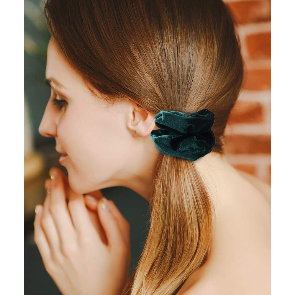 Amazon Com Admitrack 1 Pcs Scrunchies For Hair 18 Colors Velvet