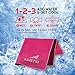 KINETIC Cooling Towel - Unique microfiber mesh design towel for INSTANT chilling sensation for Gym, Sports, Fitness, Yoga, Travel, Tennis, Fishing, Camping, Pilates. | 40 Inches long.