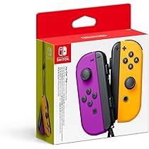NSW NEON PURPLE ORANGE JOY CON CONTROLLER 2 PACK BUNDLE (EU