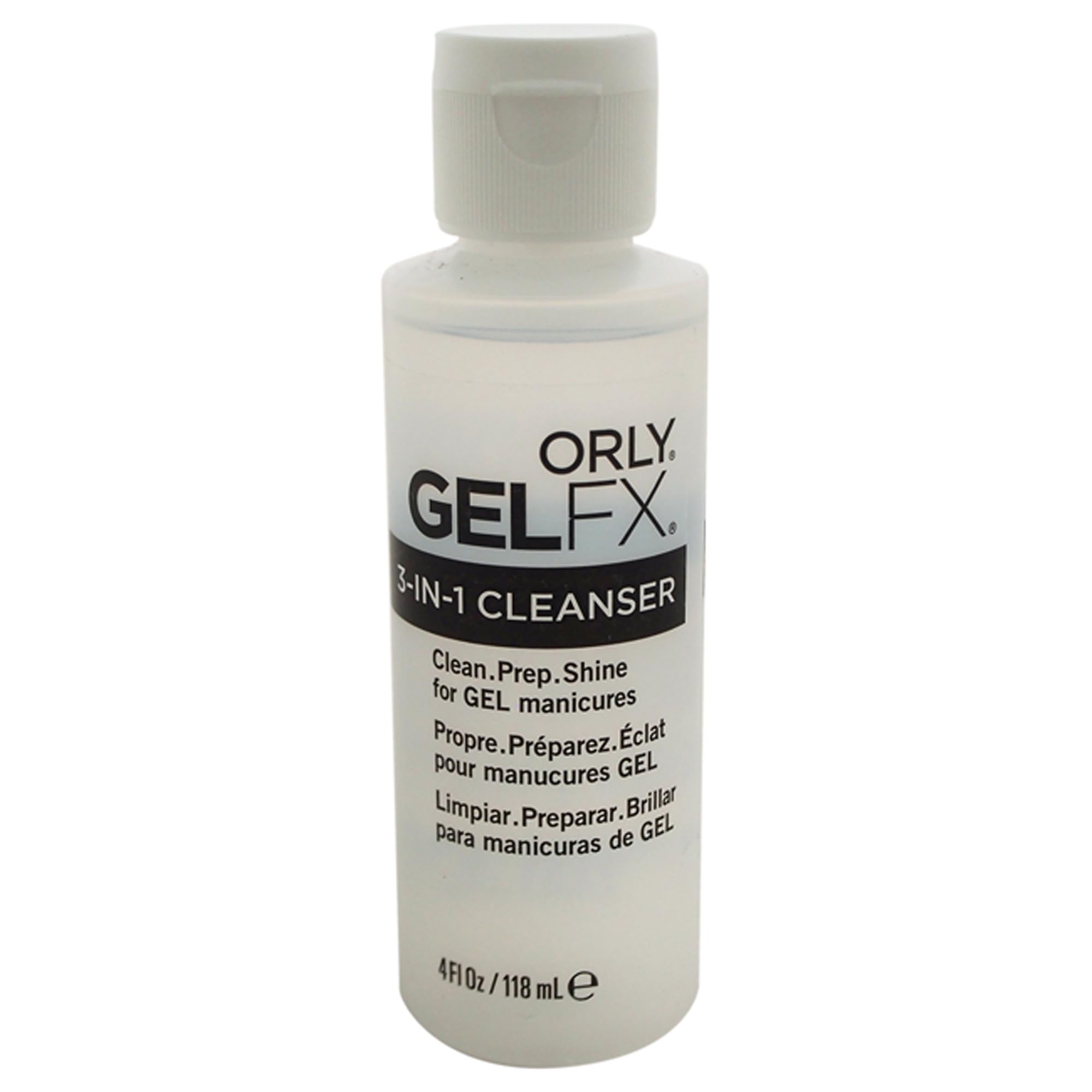 Orly GelFx 3-in-1 Cleanser Clean Prep and Shine Cleanser for All Gel Manicures 118 ml