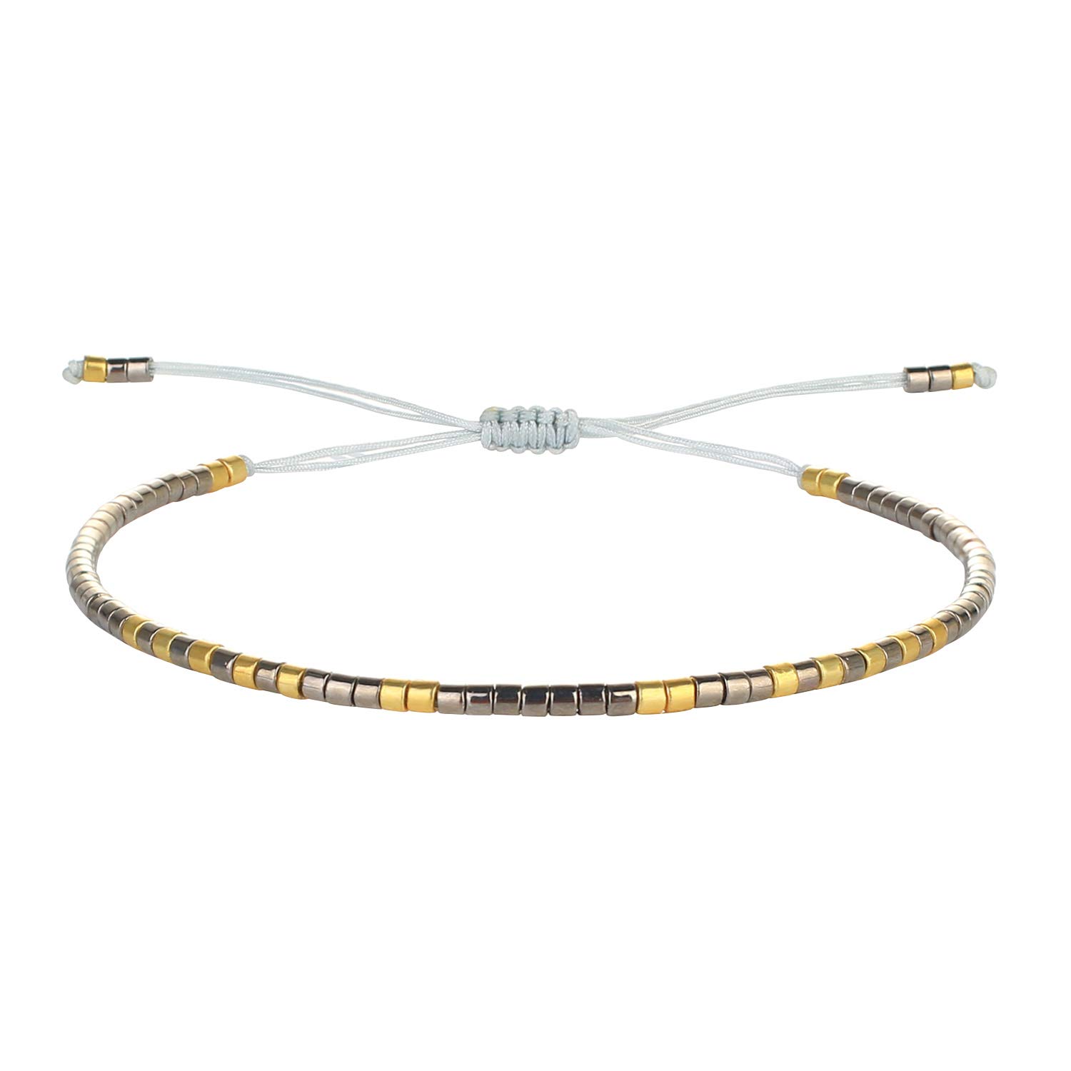 C·QUAN CHI Women Friendship Bracelet Leopard Miyuki Beads Bracelet Stack Adjustable Bracelet Bangle Jewelry