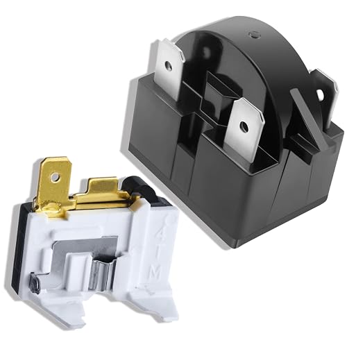QP2-4R7 PTC Starter Relay & Overload Protector For LG Refrigerator Compressor - 2 Piece Set