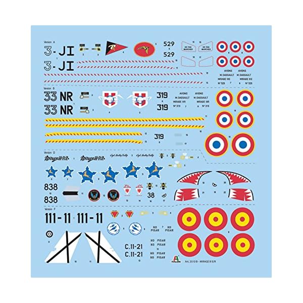 Italeri 2510-1:32 Mirage III E/R Flugzeug – Bild 5