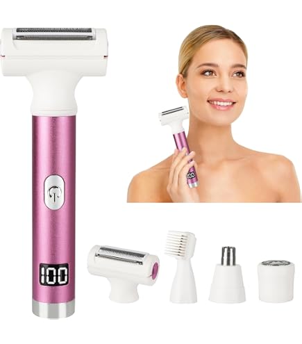 Rasoir électrique Solimpia Pour Femmes - Vert - Sans Fil Pour Jambes, Bras, Bikini