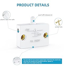 TAKHRWOD 4 X Cabinet Lamp Switch,Cabinet Door