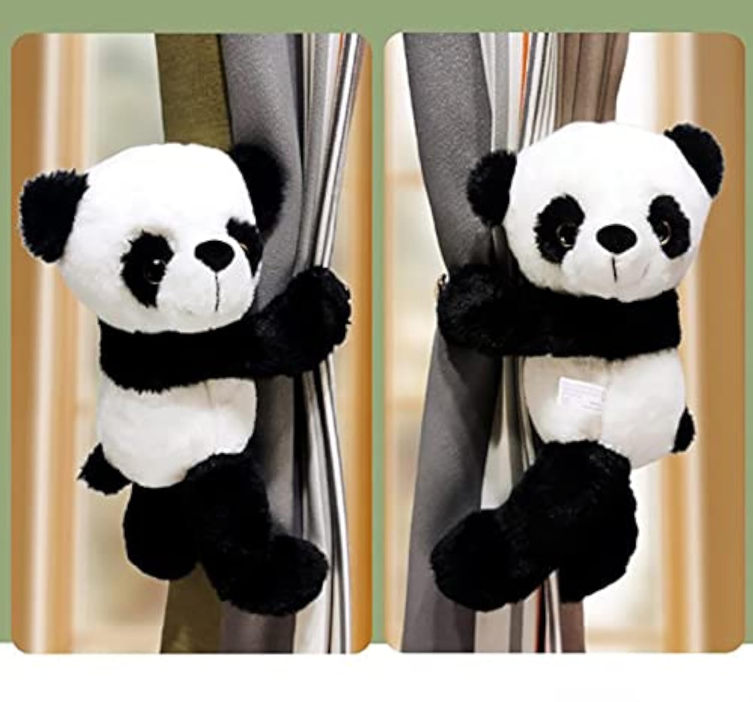 2Pcs Curtain Tie Backs - Cartoon Animal Curtain Buckle Straps - Long Tail Monkey & Raccoon Holdbacks - Children's Room Decoration Accessories