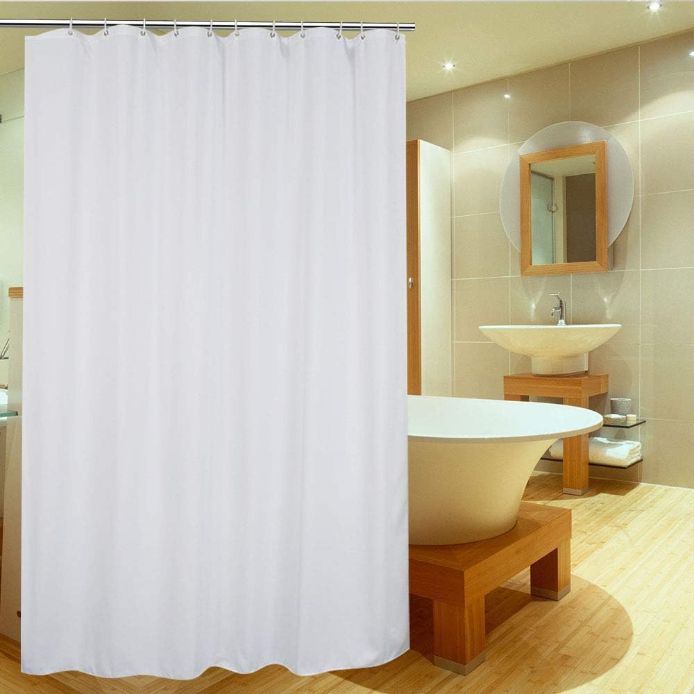 Amazon Com Ufriday White Shower Curtain Liner 75 Inch Long
