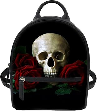 black skull backpack