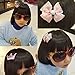 10pcs Hair Clips for Baby Girls Kids Toddler Cute Bowknot Crown Hair Barrette Hairpin Headdress Bows Accessories for Photography Pops Costume Party Birthday Gift (pink)