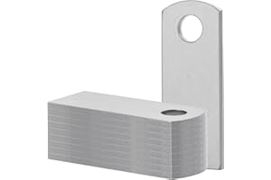10 PCS Weld Tabs, Acid-Cleaned Steel Weld Tabs, 2.6" Length x 1" Wide with 3/8" Hole Weld on Tabs, No Coating for Easy & Clea