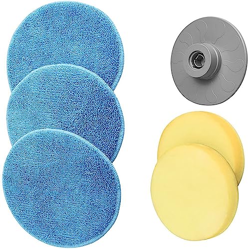Sweepulire Scouring Pad, Sweepulire Replacement Cleaning Brush Heads for Sweepulire SW1 Electric Spin Scrubber, Suitable for Tile, Glass, Window, Floor Cleaning