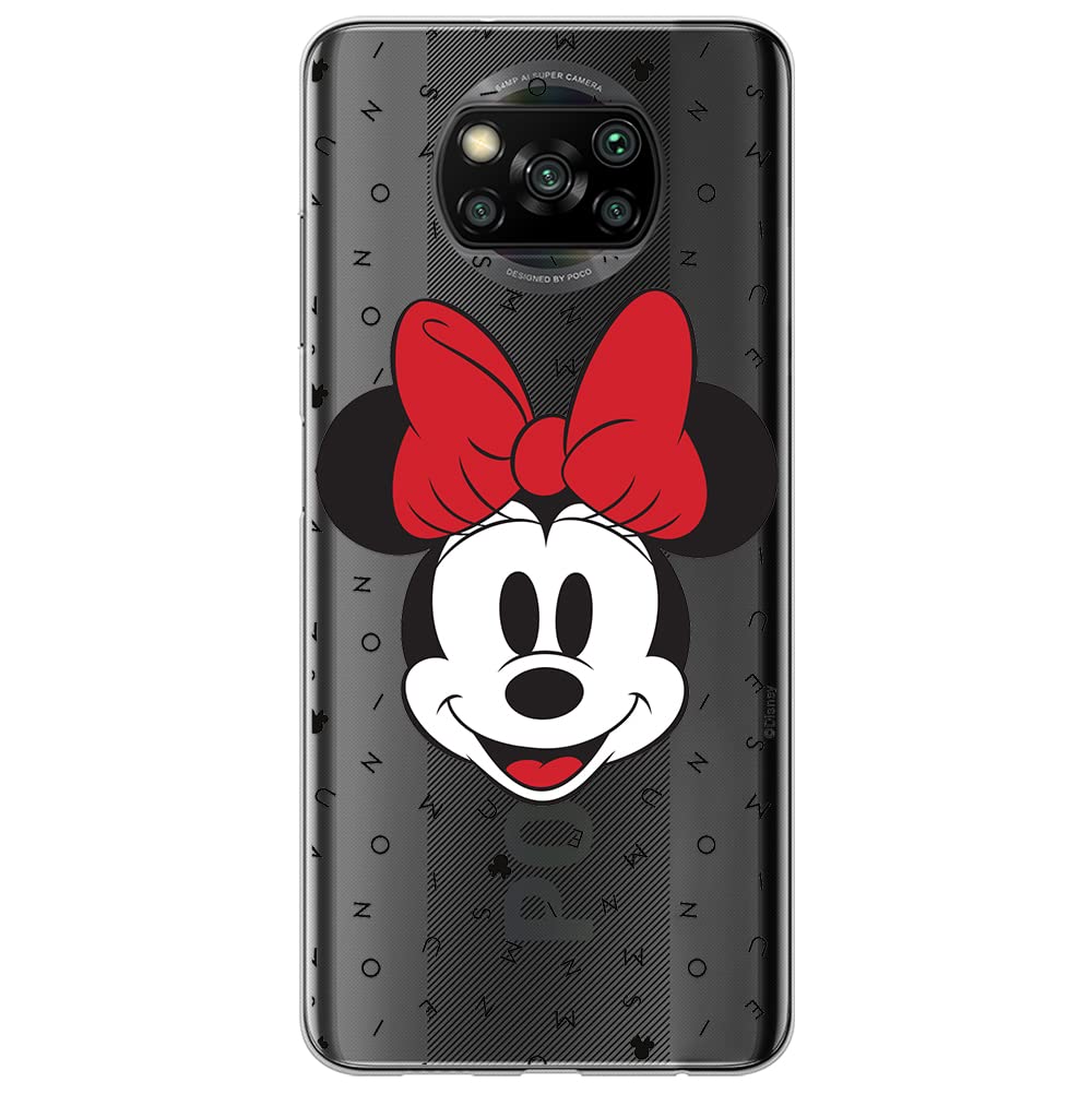 ERT GROUP mobile phone case for Xiaomi POCOPHONE X3 original and officially Licensed Disney pattern Minnie 056 optimally adapted to the shape of the mobile phone, partially transparent