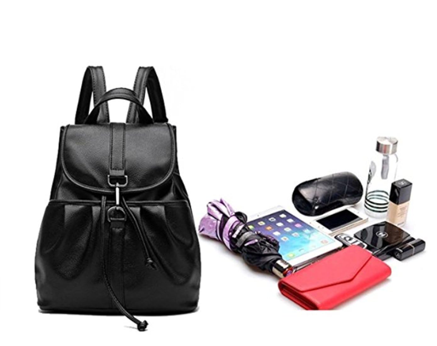 ratfire girl's trendy, stylish & latest design school, college, casual bag, backpack (black)