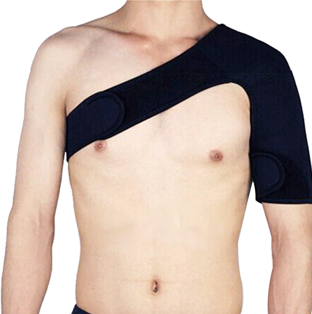 Double attelle d'épaule support chaud protecteur sangle d'épaule pour dormir levage sports de plein air, soulager la douleur de la tendinite chronique, équipement de protection sportif respirant
