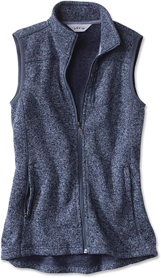 Orvis Women's Marled Sweater Fleece ZipFront Vest/Marled Sweater