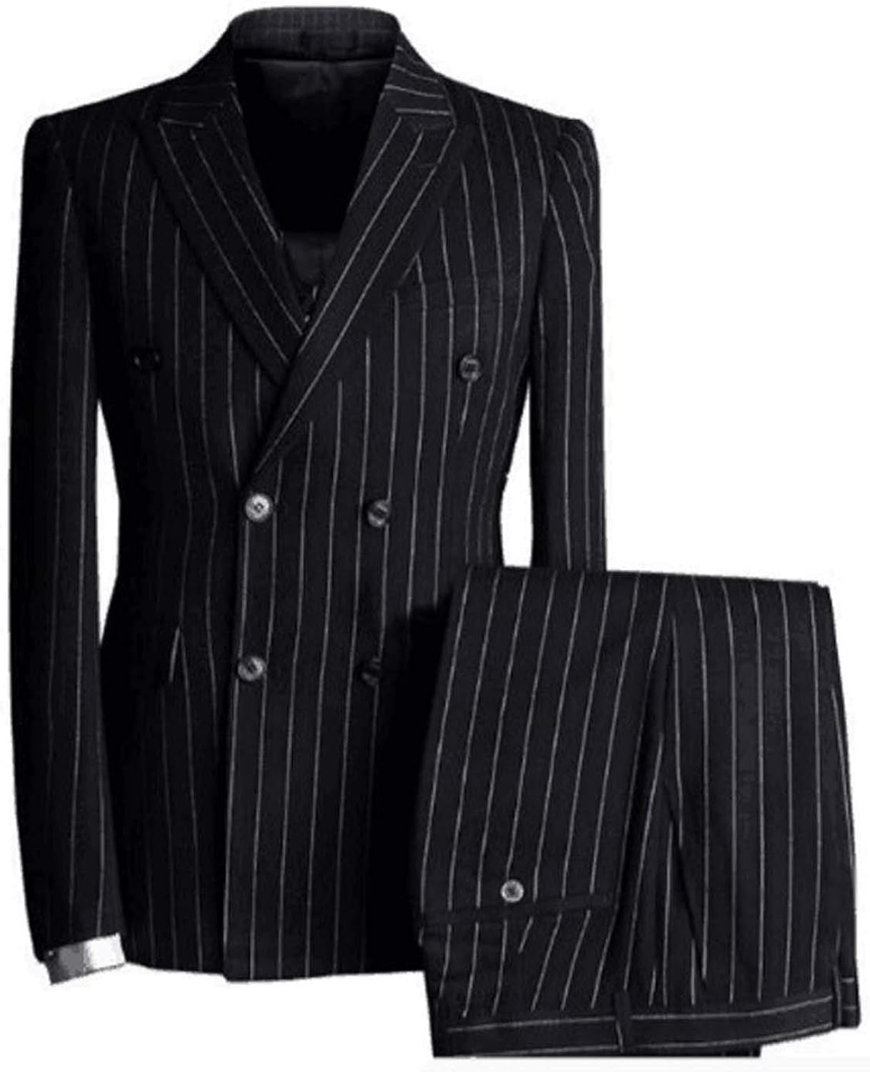 striped suit pants