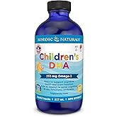 Nordic Naturals Children's DHA Liquid - Strawberry Flavored Fish Oil Supplement Rich In Omega 3 DHA, Supports Heart Health, B