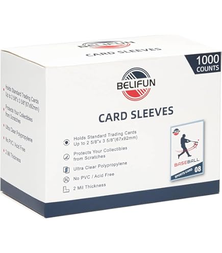 Amazon.com: Platinum Protectors Thick Penny Sleeves for up to 240pt Thicker  Cards Auto Jersey Patch Cards (200 Pack) : Toys & Games