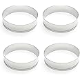 Fox Run English Muffin Ring Molds, Set of 4, Stainless Steel
