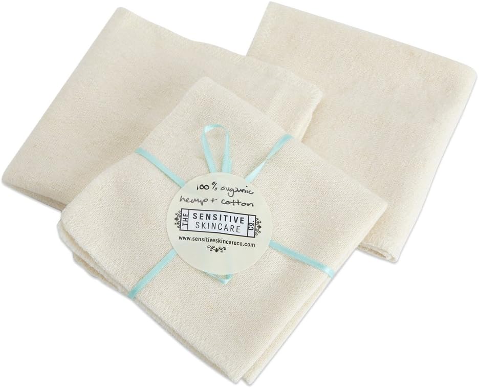 100% Natural pure soft organic cotton wash cloth x 1